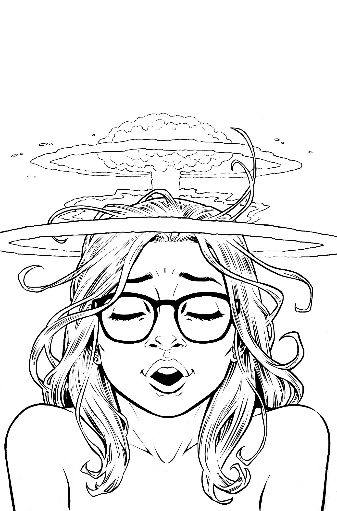 Girl Drawing - Digital Illustration Project